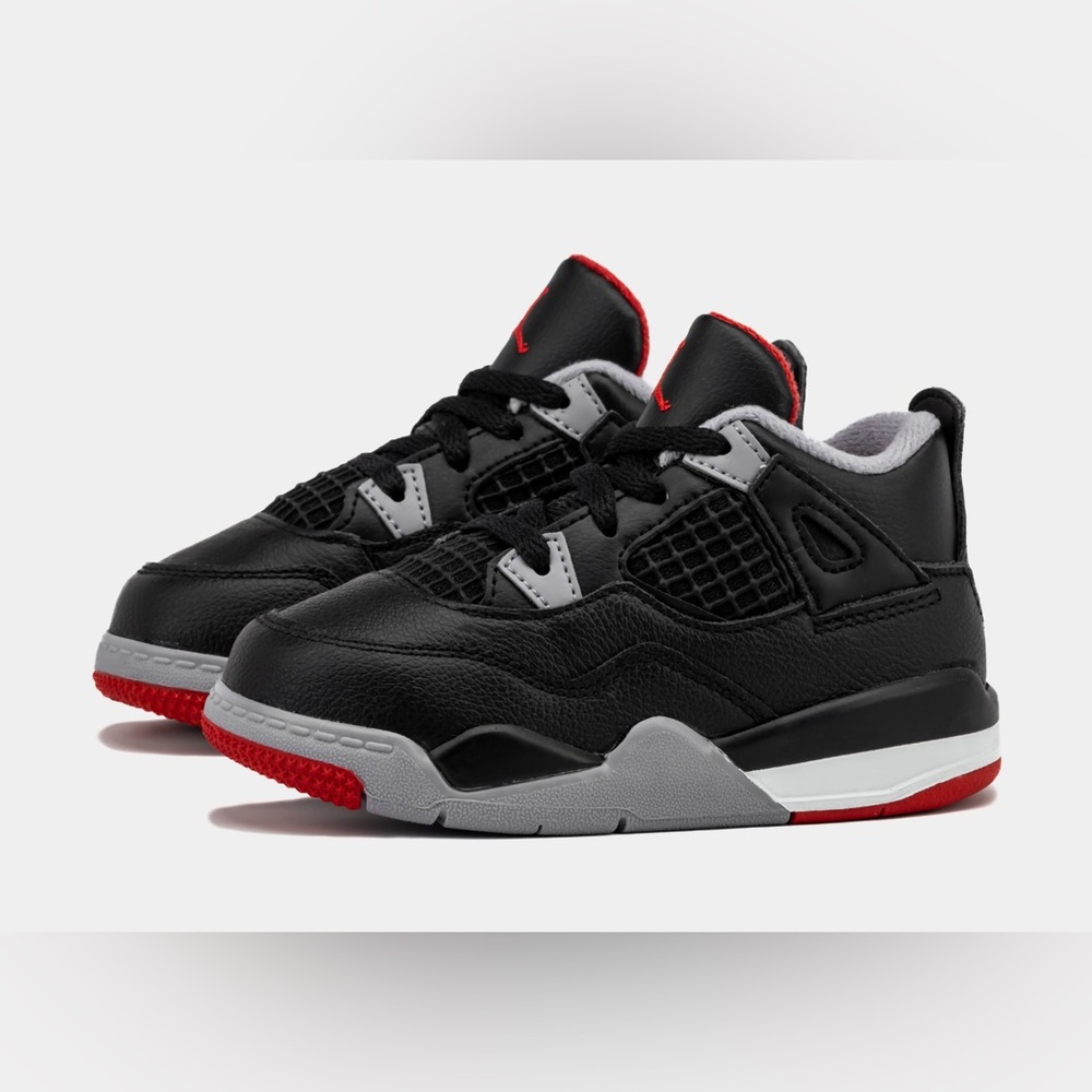 Jordans Nike Black and Red High-Top Sneakers